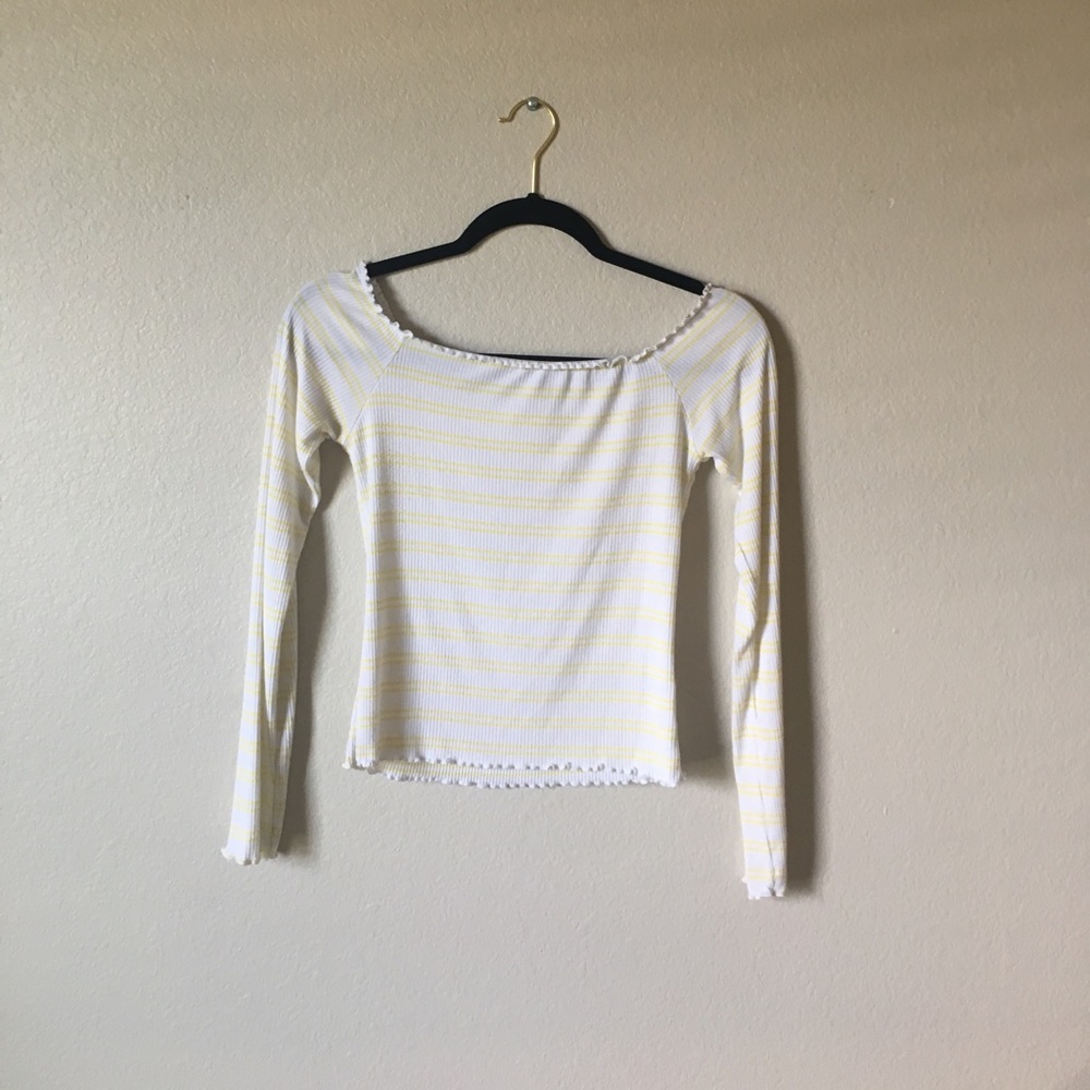 me to we striped top